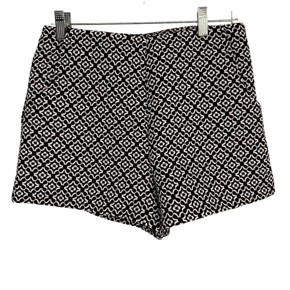 Alythea Black & White High Rise Shorts Size Large - Picture 1 of 5